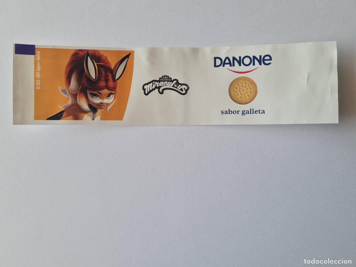 Etiquetas antiguas: RENA ROUGE - SABOR GALLETA- MIRACOLOUS/LADYBUG - ETIQUETAS YOGUR DANONE