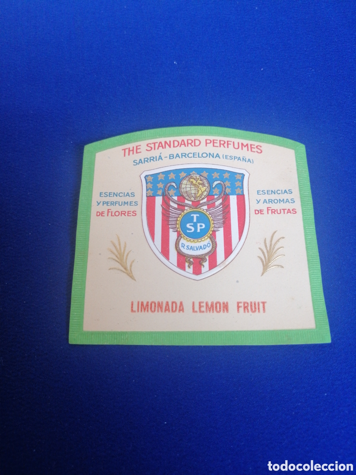Etiquetas antiguas: THE STANDARD PERFUMES SARRIA (BARCELONA) LIMONADA LEMON FRUIT ETIQUETA MEDIANA
