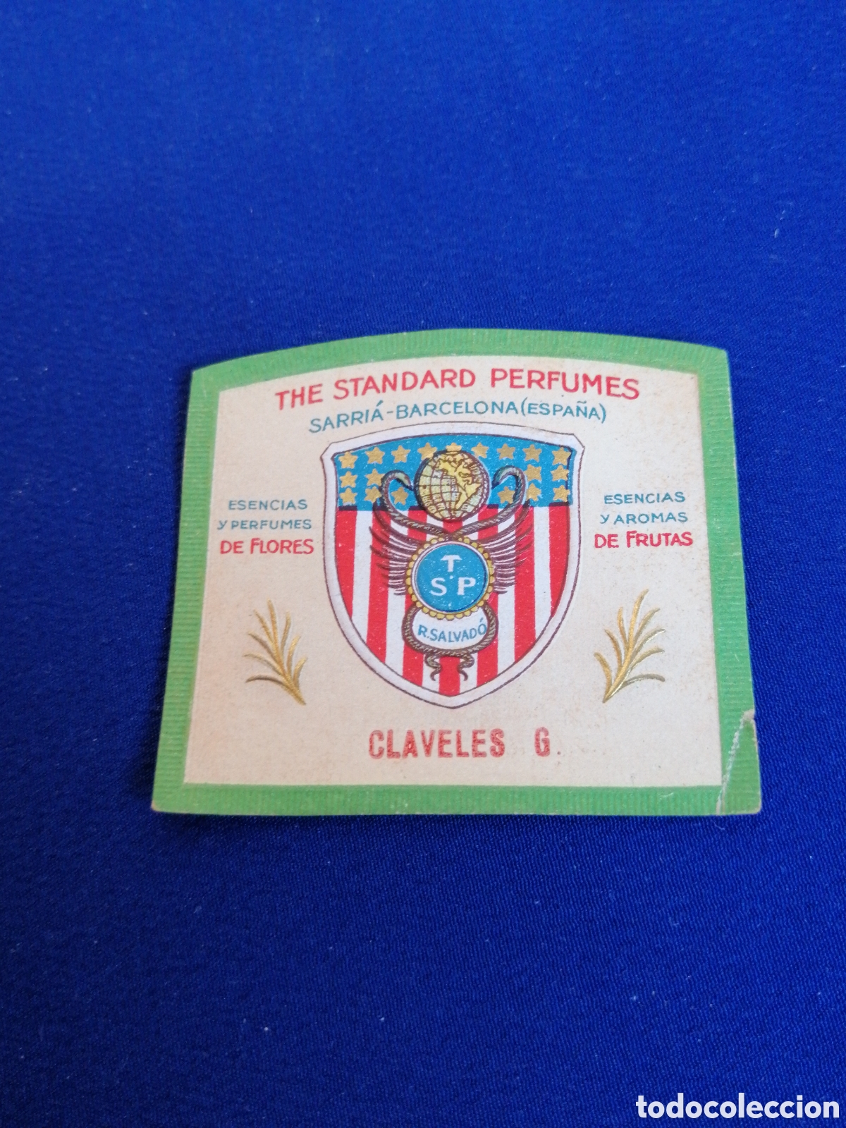 Etiquetas antiguas: THE STANDARD PERFUMES SARRIA (BARCELONA) CLAVELES 6 ETIQUETA PERFUME PEQUE&Ntilde;A ANTIGUA