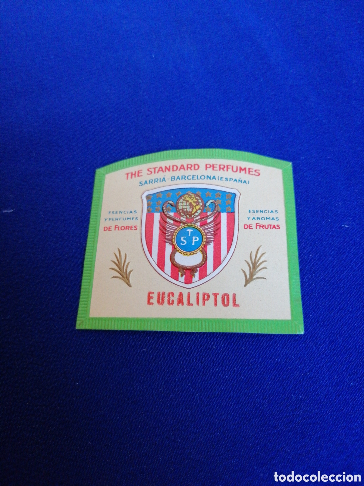 Etiquetas antiguas: THE STANDARD PERFUMES SARRIA (BARCELONA) EUCALIPTOL PERFUME ETIQUETA PEQUE&Ntilde;A ANTIGUA