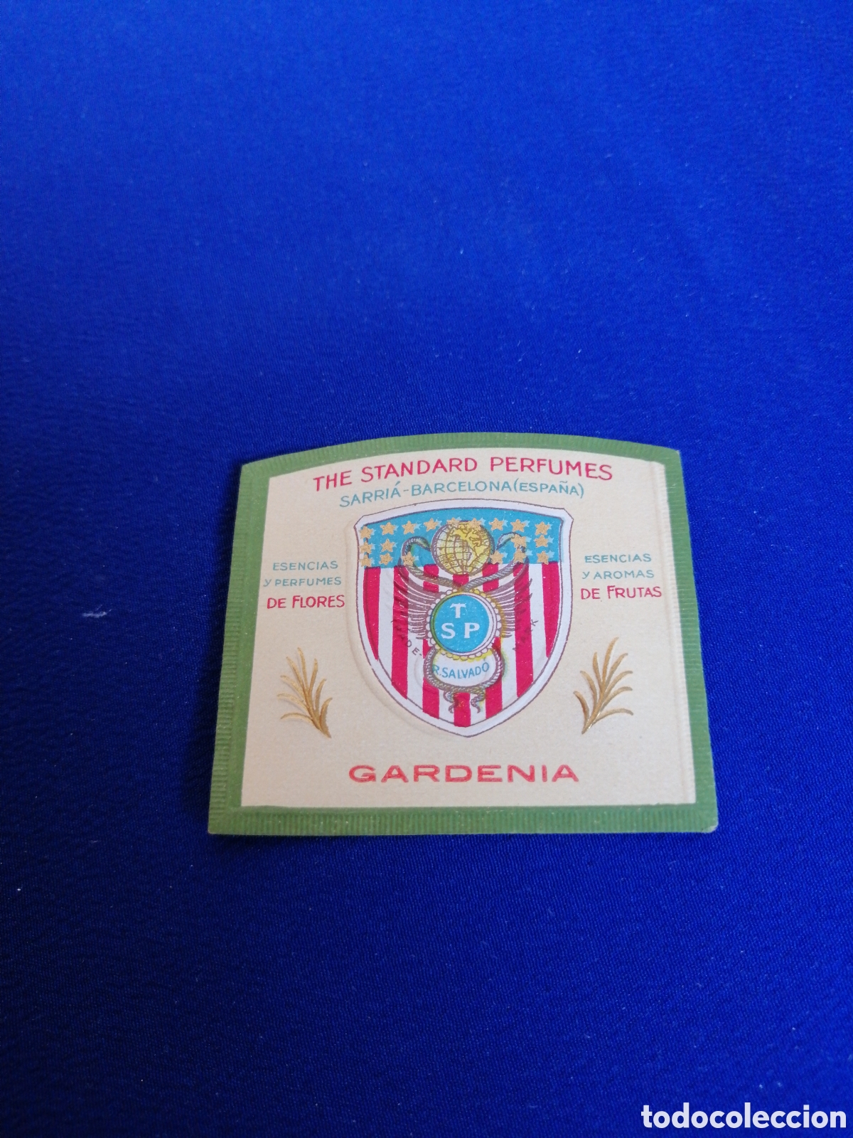 Alte Etiketten: THE STANDARD PERFUMES SARRIA (BARCELONA) GARDENIA ETIQUETA PERFUME PEQUE&Ntilde;A
