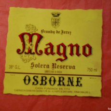 Etiquetas antiguas: ETIQUETA OSBORNE MAGNO SOLERA JEREZ