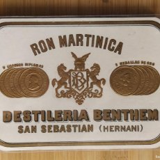 Etiquetas antiguas: RON MARTINICA - DESTILERIA BENTHEM - SAN SEBASTIAN - HERNANI - ETIQUETA ANTIGUA -VER FOTOS-(108.299)