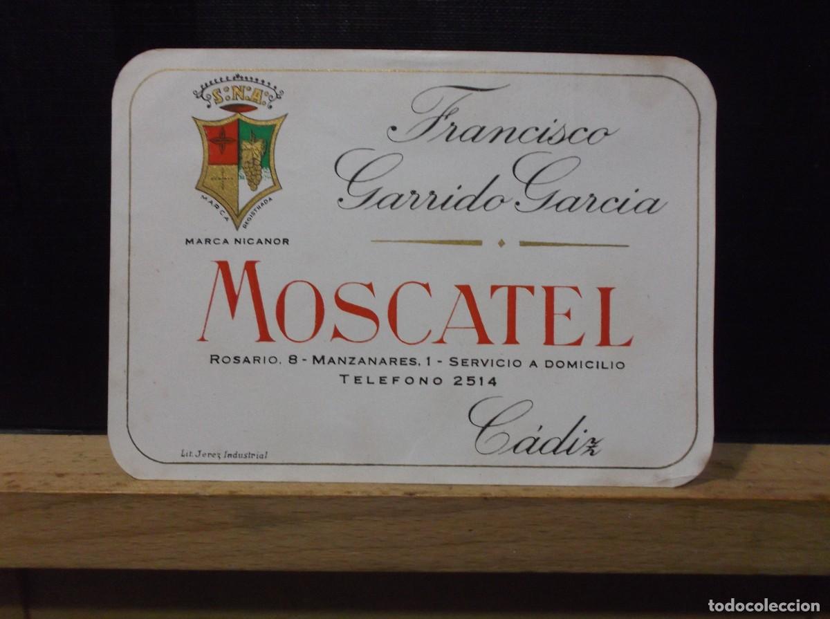 ETIQUETA DE UNA BODEGA DE - CADIZ