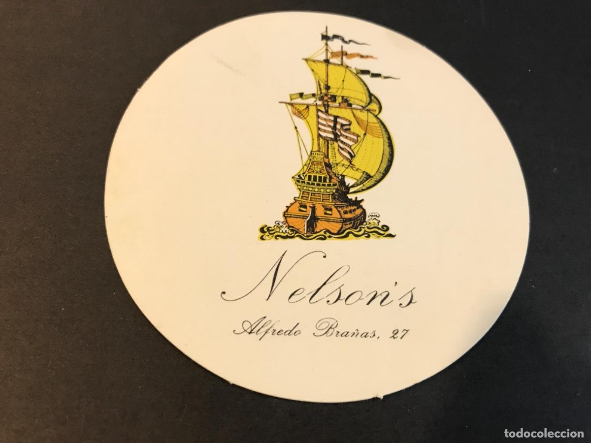 Old Labels: POSAVASOS. NELSON'S. ALFREDO BRA&Ntilde;AS (CORU&Ntilde;A) 9,5CM