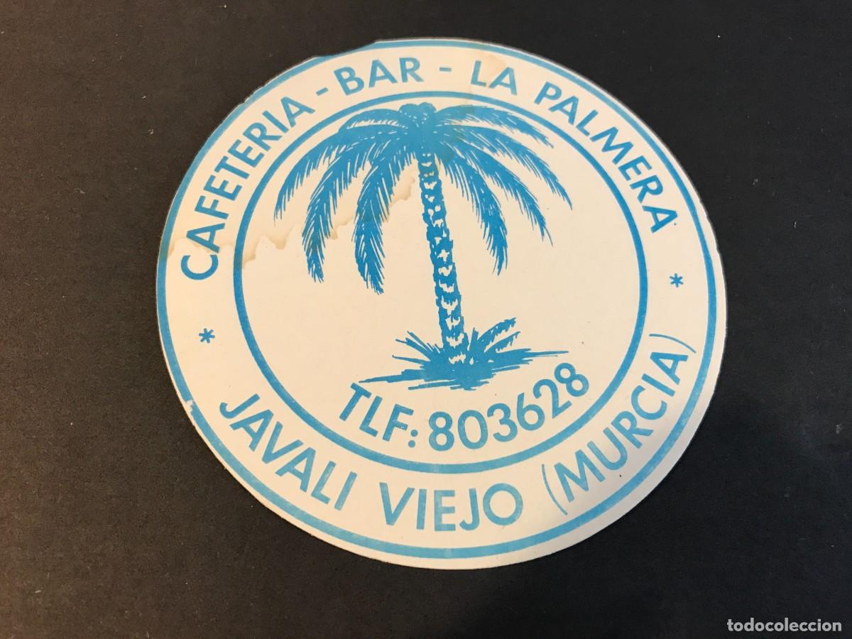 Etichette antiche: POSAVASOS. BAR LA PALMERA. JAVALI VIEJO. MURCIA. 9 CM