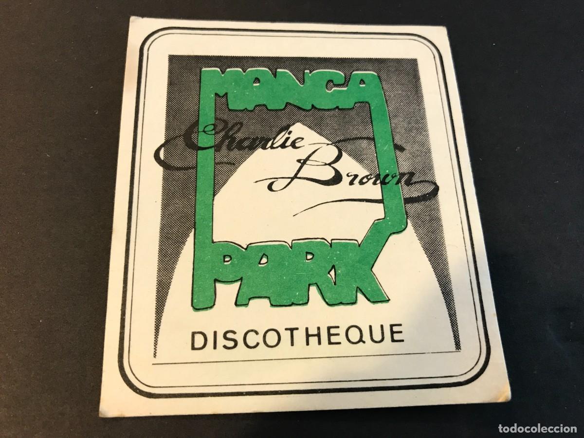 Old Labels: POSAVASOS. MANGA PARK. CHARLIE BROWN. DISCOTHEQUE. 9X8 CM
