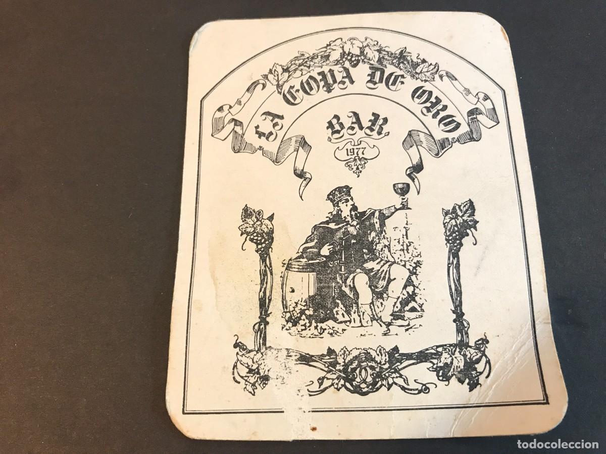 Old Labels: POSAVASOS. LA COPA DE ORO. BAR. 1977. SANTANDER. 13X10 CM
