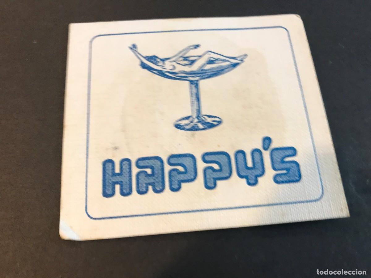 Old Labels: POSAVASOS. HAPPY'S. 8 X 7,5CM