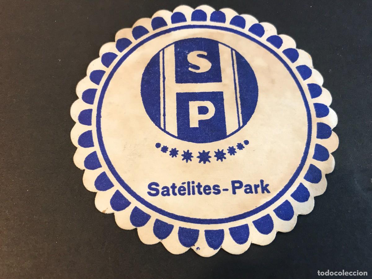 Old Labels: POSAVASOS. HOTEL SAT&Eacute;LITES-PARK. ALMERIA. 9,5CM