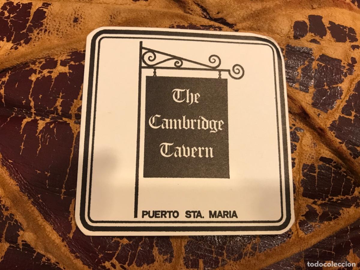 Old Labels: POSAVASOS. THE CAMBRIDGE TAVERN. PUERTO SANTA MAR&Iacute;A. 8,5 X 8,5CM
