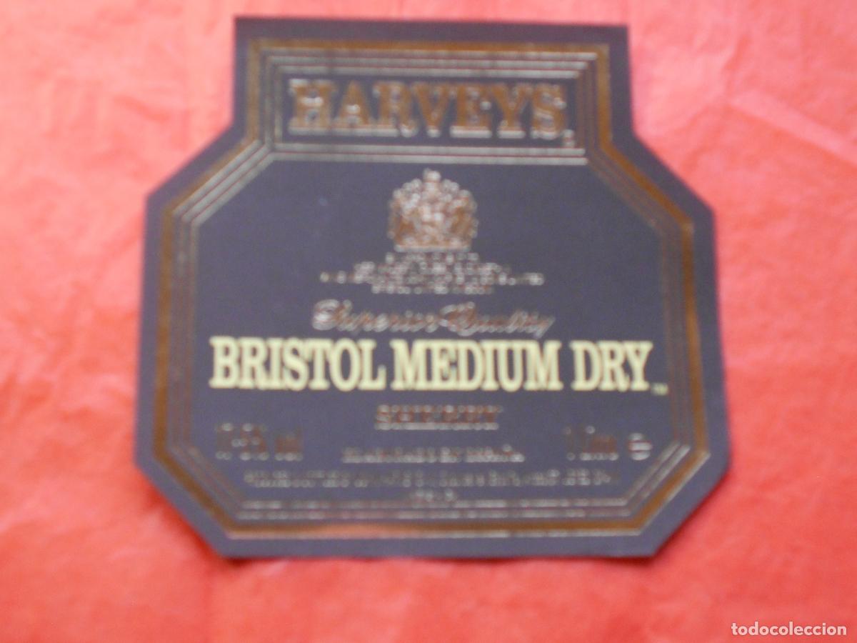 Etiquetas antiguas: ETIQUETA DE VINO HARVEYS BRISTOL MEDIUM DRY