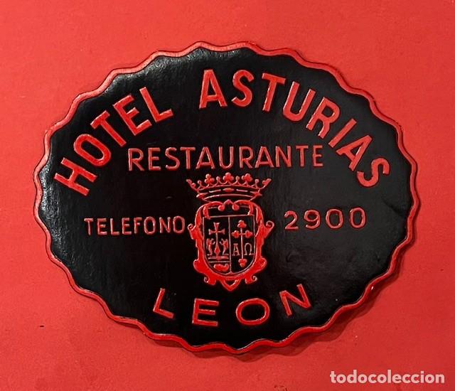 Etiquetas antiguas: ETIQUETA ANTIGUA HOTEL ASTURIAS RESTAURANTE, LEON