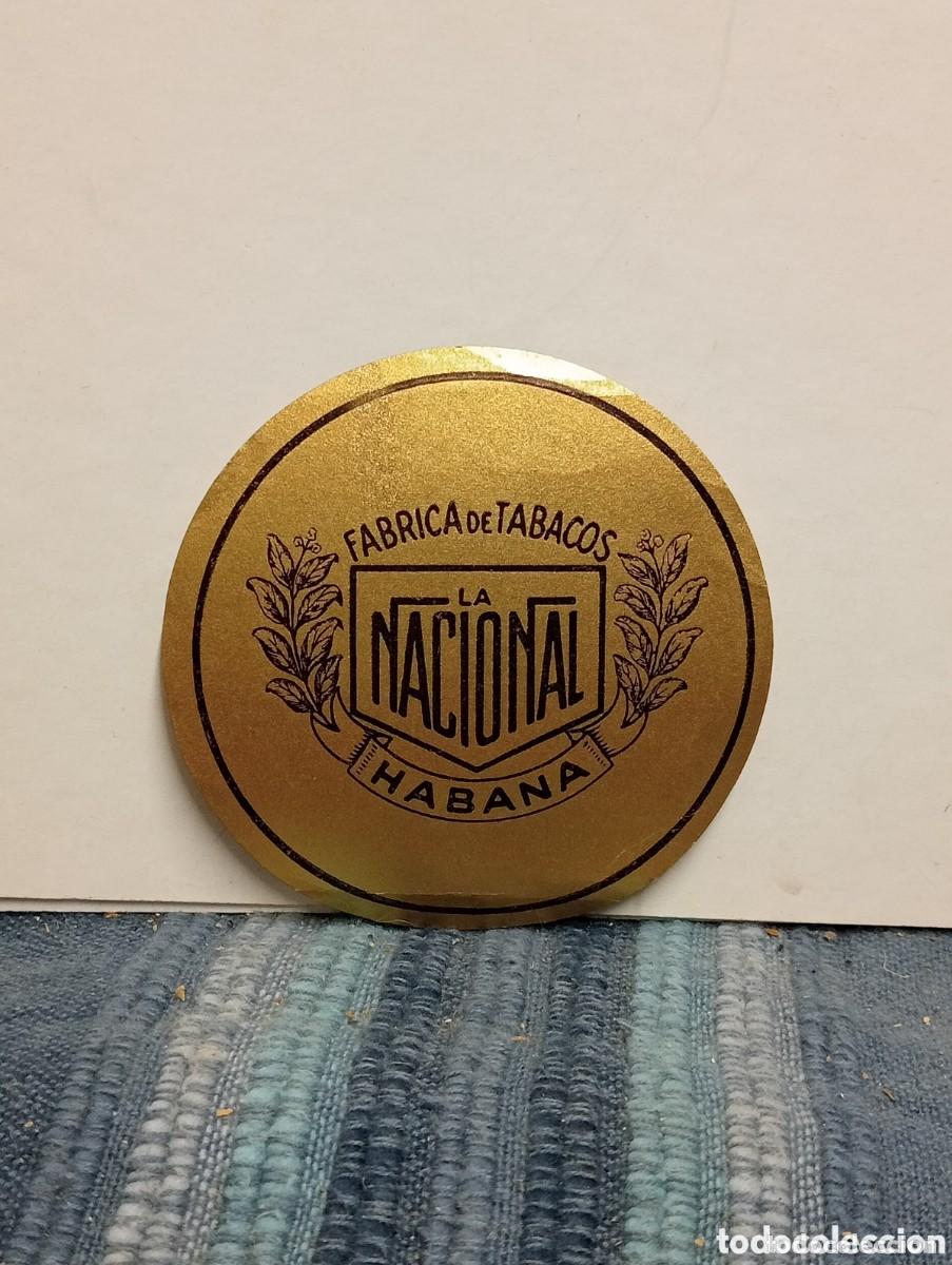 Etiquetas antiguas: F&Aacute;BRICA DE TABACOS - LA NACIONAL - HABANA. ETIQUETA VITOLA