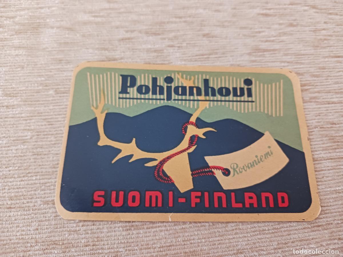 Etiquetas antiguas: ETIQUETA HOTEL - FINLANDIA- hotel POHJANHOUI - suomi