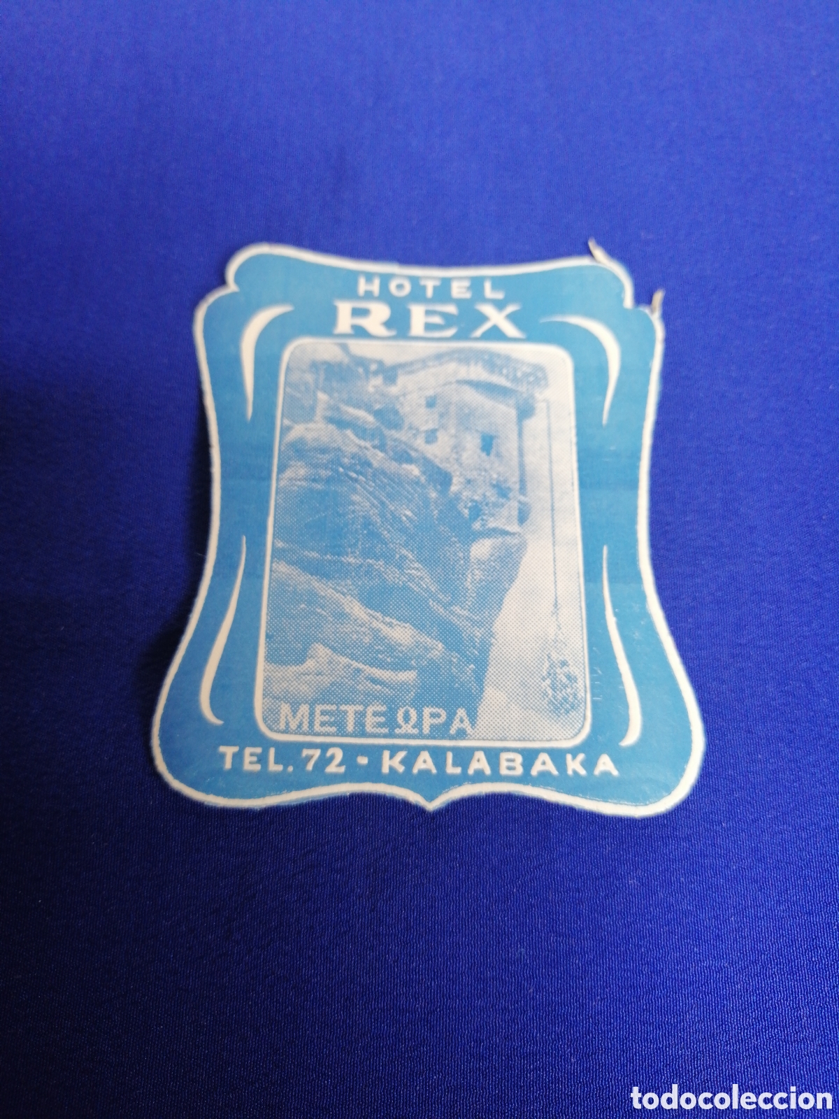 Etiquetas antiguas: HOTEL REX KALABAKA ETIQUETA MALETA