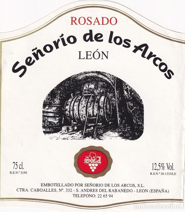Etiquetas antiguas: Se&ntilde;or&iacute;o de los Arcos - Rosado / S. Andr&eacute;s del Rabanedo (Le&oacute;n) - Foto 1