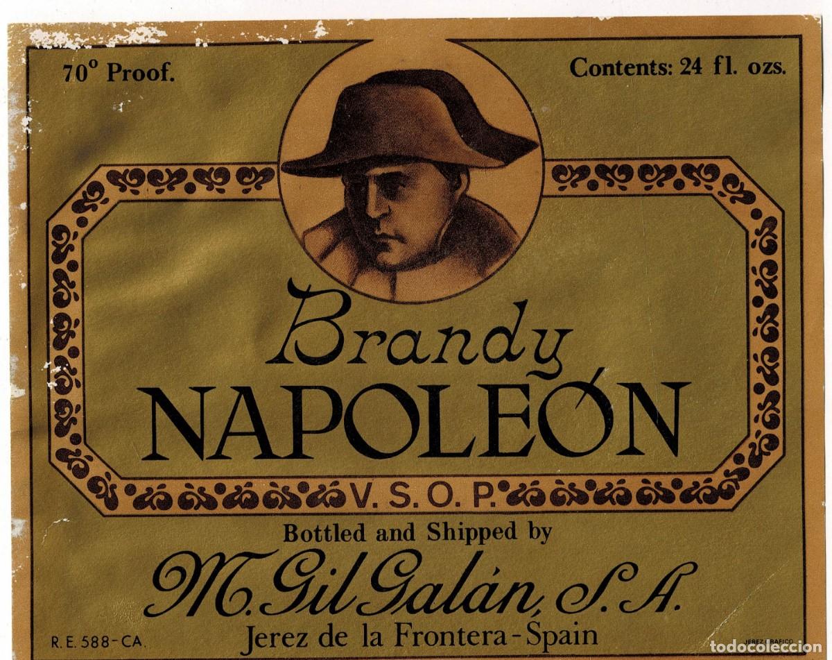 Etiquetas antiguas: ETIQUETA BRANDY NAPOLEON M. GIL GALAN, S.A. ET-050 ,2