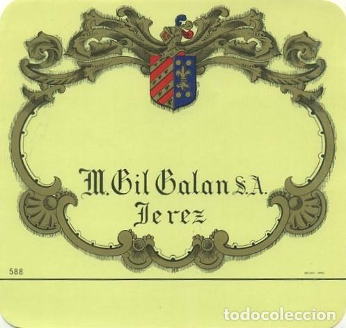 Etiquetas antiguas: ETIQUETA VINO M. GIL GALAN S.A.-JEREZ DE LA FRONTERA. ET-233 ,9