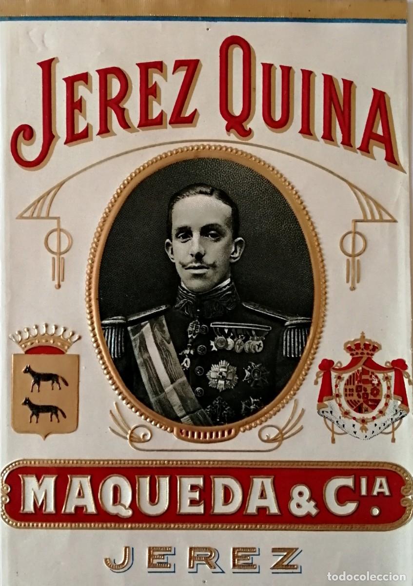 Etiquetas antiguas: Jerez Quina. Etiqueta original - Foto 1