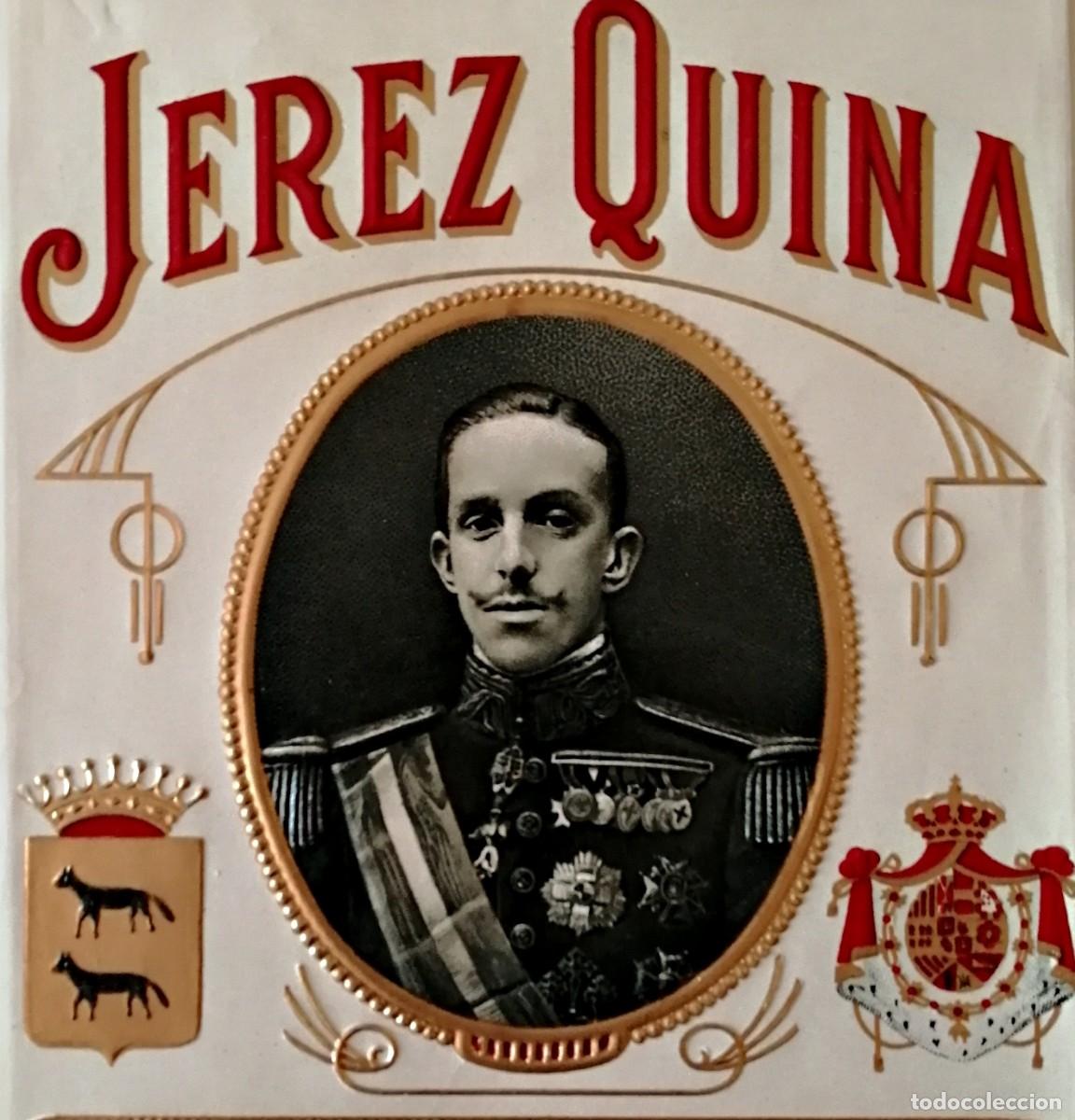 Etiquetas antiguas: Jerez Quina. Etiqueta original - Foto 2