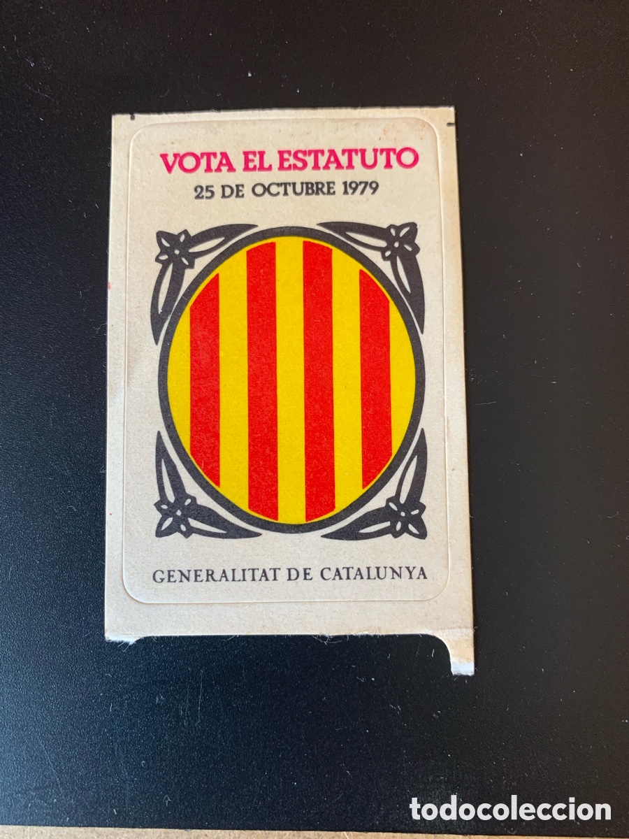 Old Labels: PEGATINA VOTA EL ESTATUTO. OCTUBRE 1979.