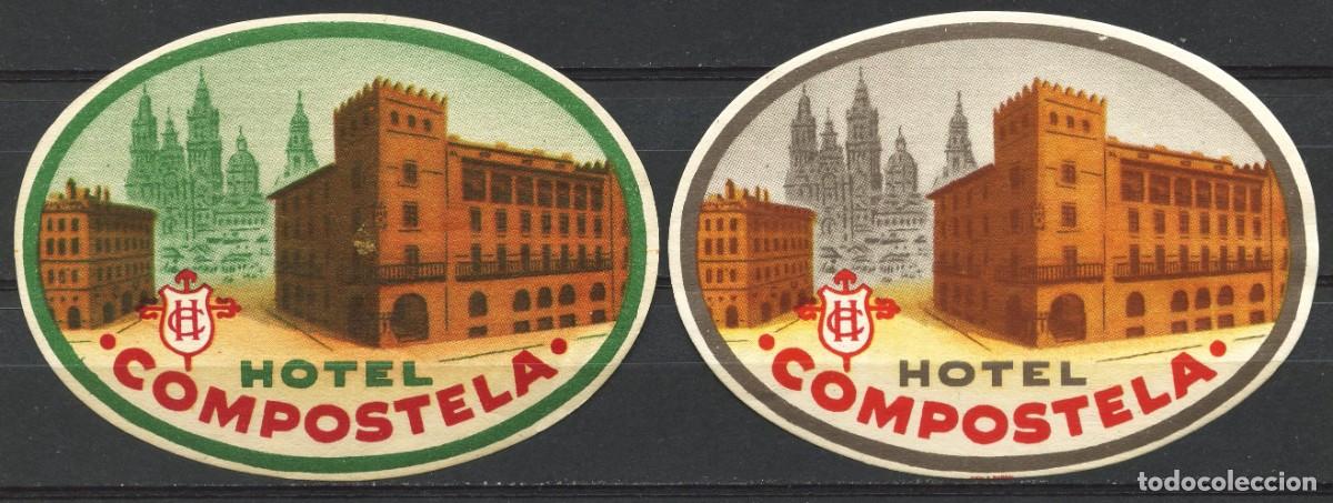 Etiquetas antiguas: ETIQUETAS, HOTEL COMPOSTELA, SANTIAGO DE COMPOSTELA