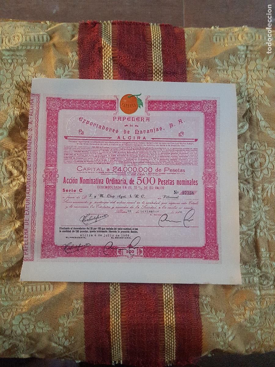 Etiquetas antiguas: PAPELERA DE EXPORTADORES DE NARANJAS - Foto 1