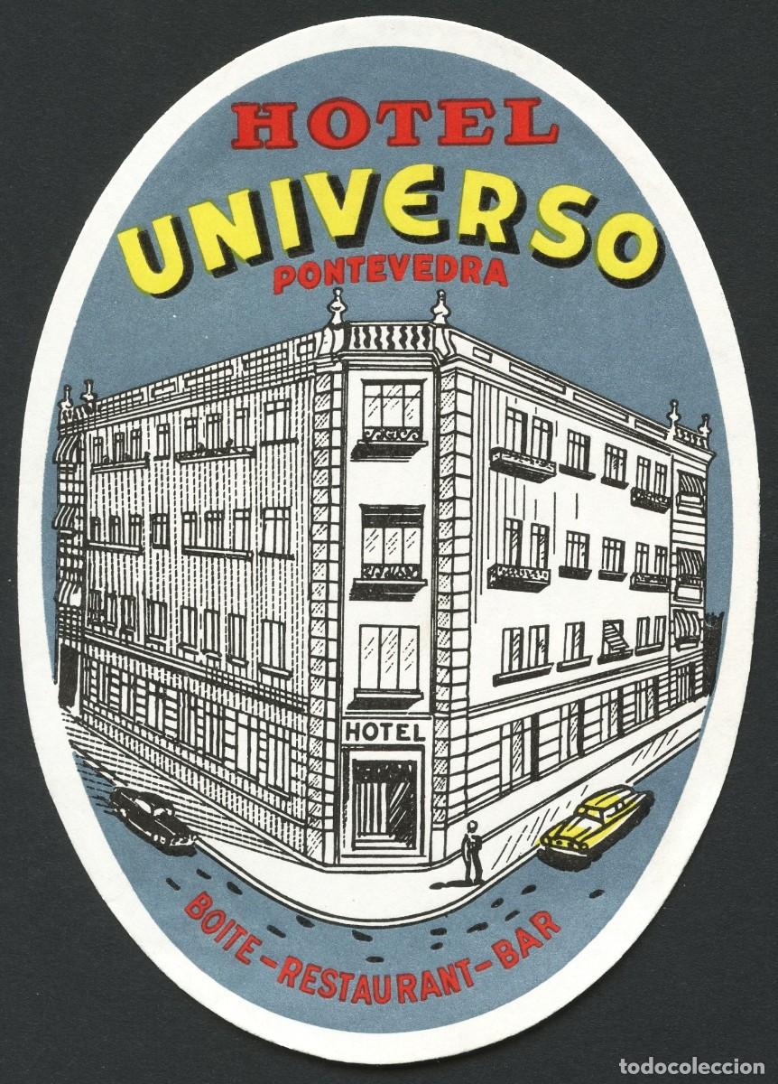 Etiquetas antiguas: ETIQUETAS, HOTEL UNIVERSO, PONTEVEDRA