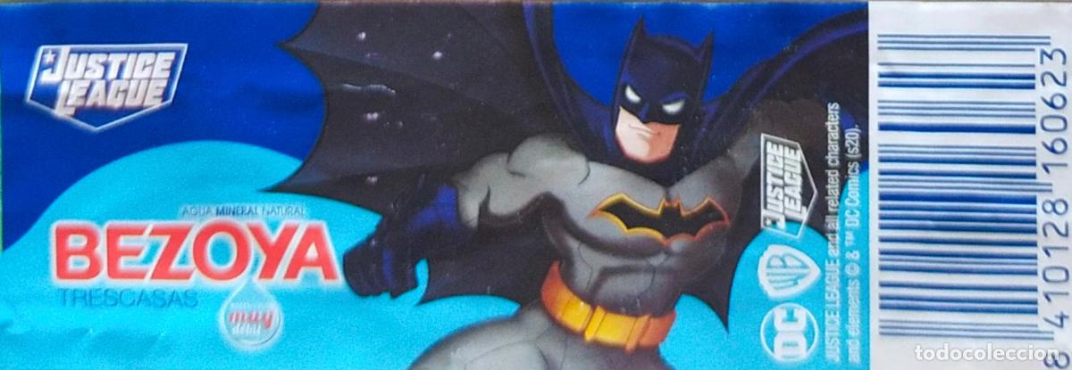 Etiquetas antiguas: BATMAN - ETIQUETA AGUA BEZOYA - JUSTICE LEAGUE/LIGA DE LA JUSTICIA DC COMICS