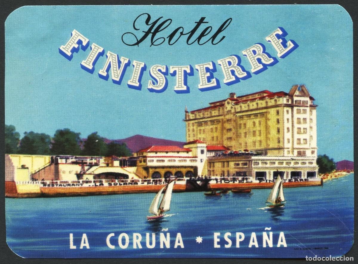 Etiquetas antiguas: ETIQUETAS, HOTEL FINISTERRE, LA CORU&Ntilde;A