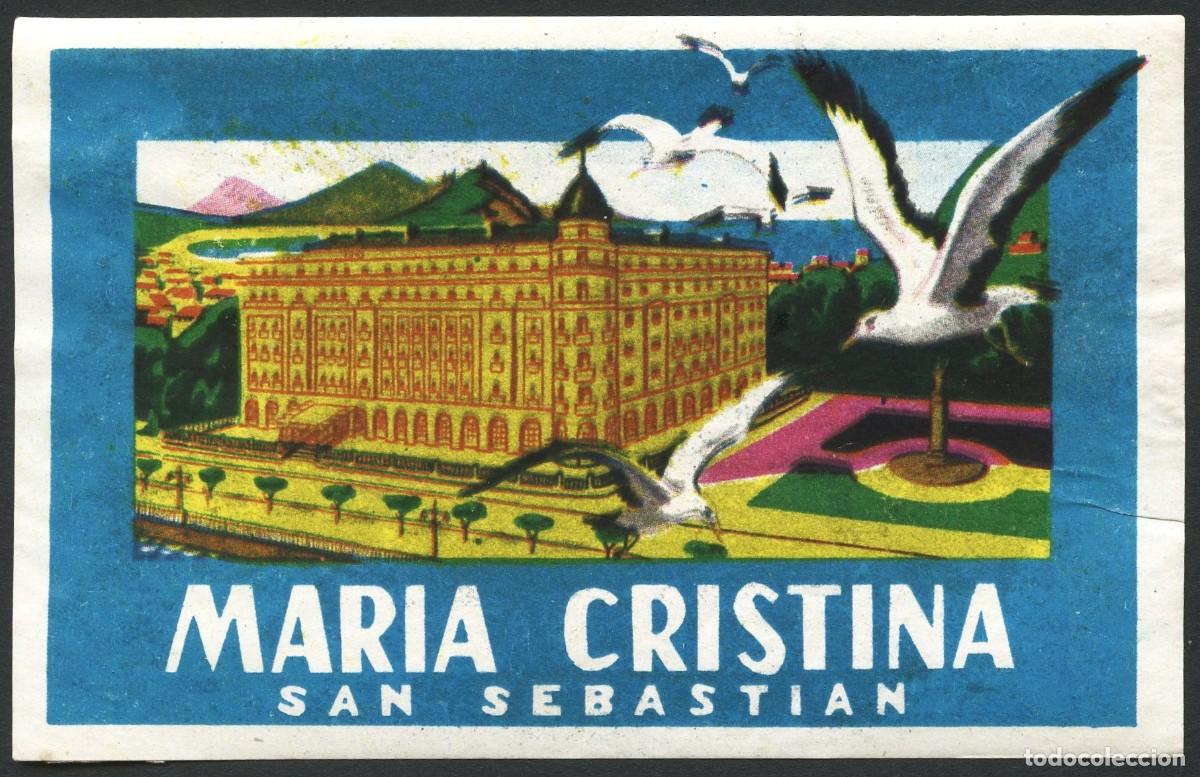 Etiquetas antiguas: ETIQUETAS, HOTEL MARIA CRISTINA, SAN SEBASTIAN