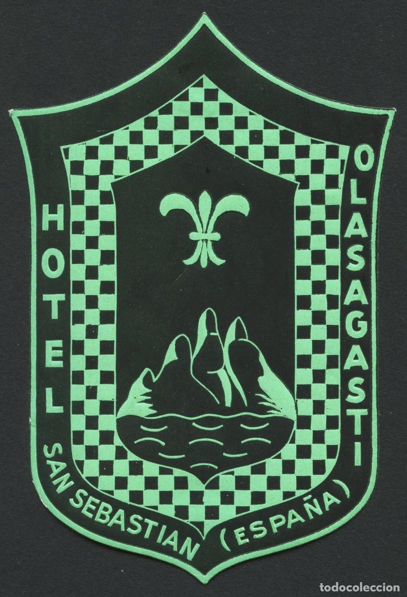Etiquetas antiguas: ETIQUETAS, HOTEL OLASAGASTI, SAN SEBASTIAN