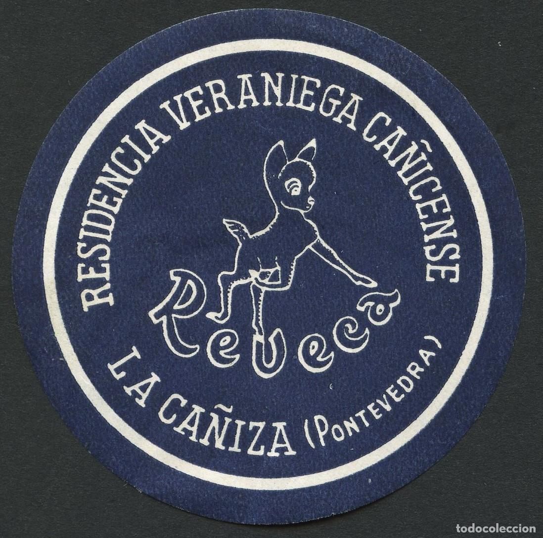 Etiquetas antiguas: ETIQUETAS, HOTEL REVECA, LA CA&Ntilde;IZA, PONTEVEDRA