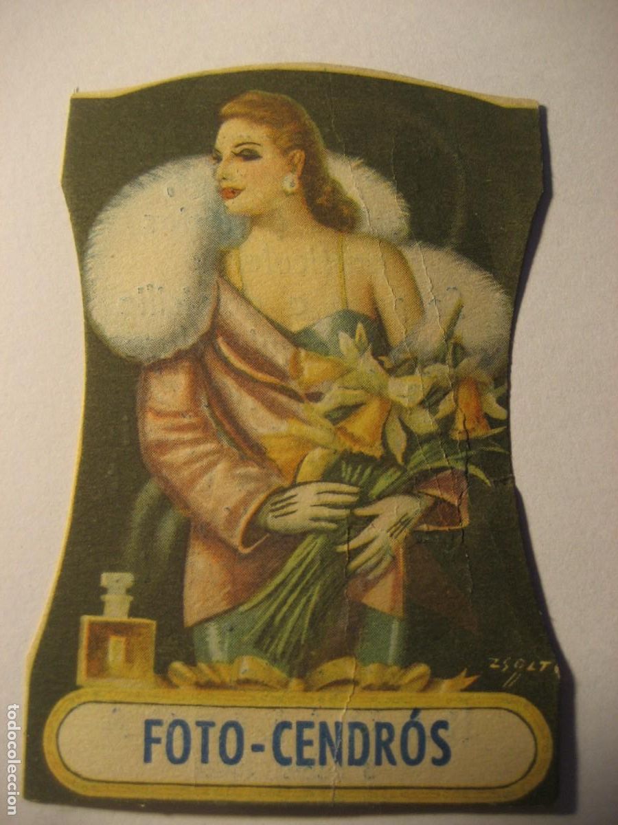 Old Labels: cromo etiqueta troquelado publicidad fotografo cendros Badalona - im Subias reportajes fotos carnet