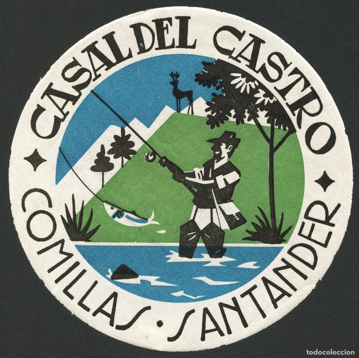 Etiquetas antiguas: ETIQUETAS, HOTEL CASAL DE CASTRO, COMILLAS, SANTANDER