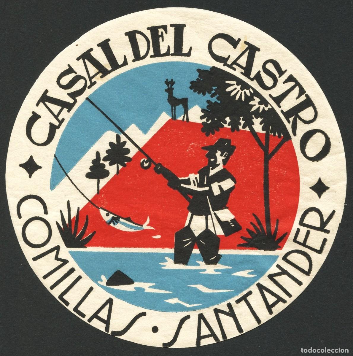 Etiquetas antiguas: ETIQUETAS, HOTEL CASAL DE CASTRO, COMILLAS, SANTANDER