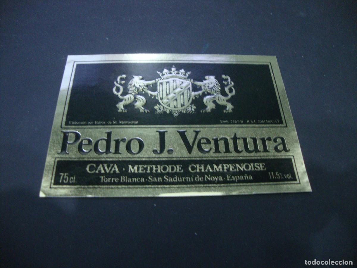 Etichette antiche: ETIQUETA CAVA NUEVA PEDRO J. VENTURA