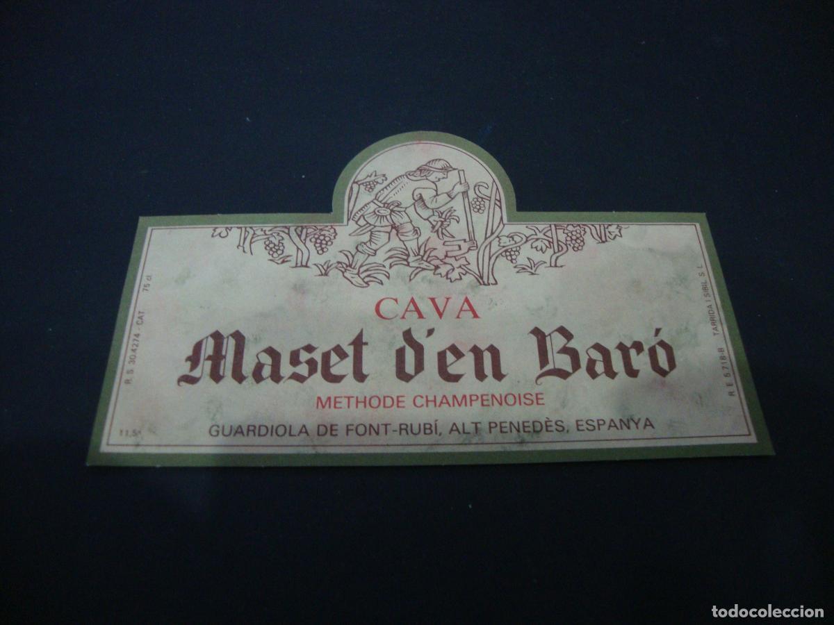 Etichette antiche: ETIQUETA CAVA NUEVA MASET D'EN BARO