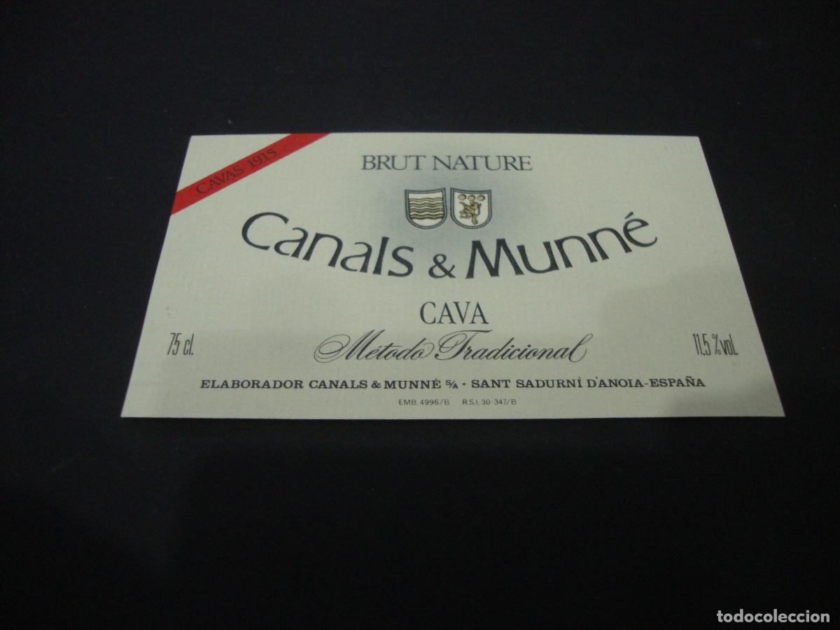 Etichette antiche: ETIQUETA CAVA NUEVA CANALS & MUNNE BRUT NATURE