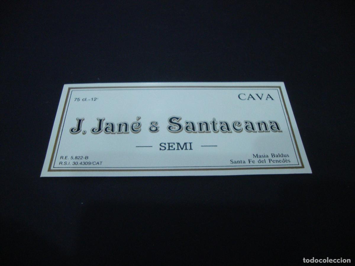 Etichette antiche: ETIQUETA CAVA NUEVA JANE & SANTACANA SEMI