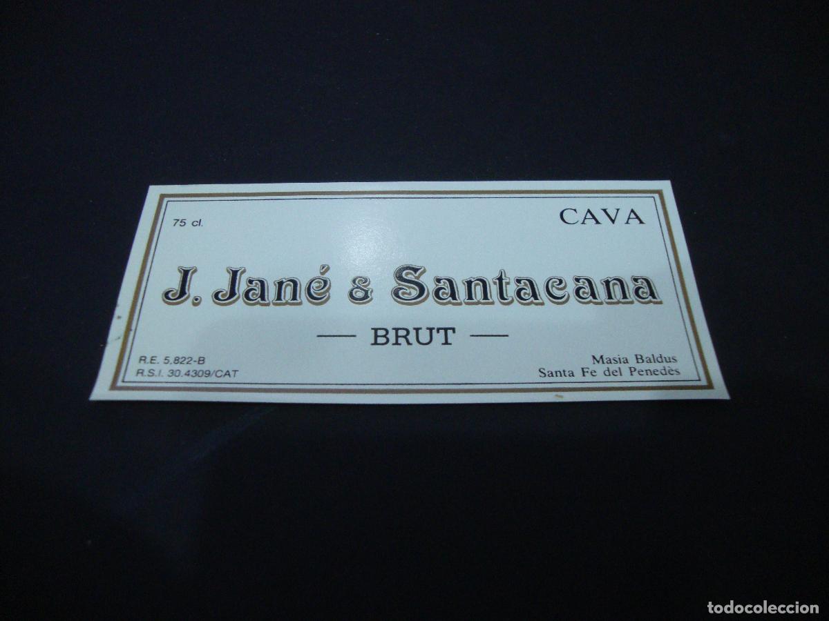 Etichette antiche: ETIQUETA CAVA NUEVA JANE & SANTACANA BRUT