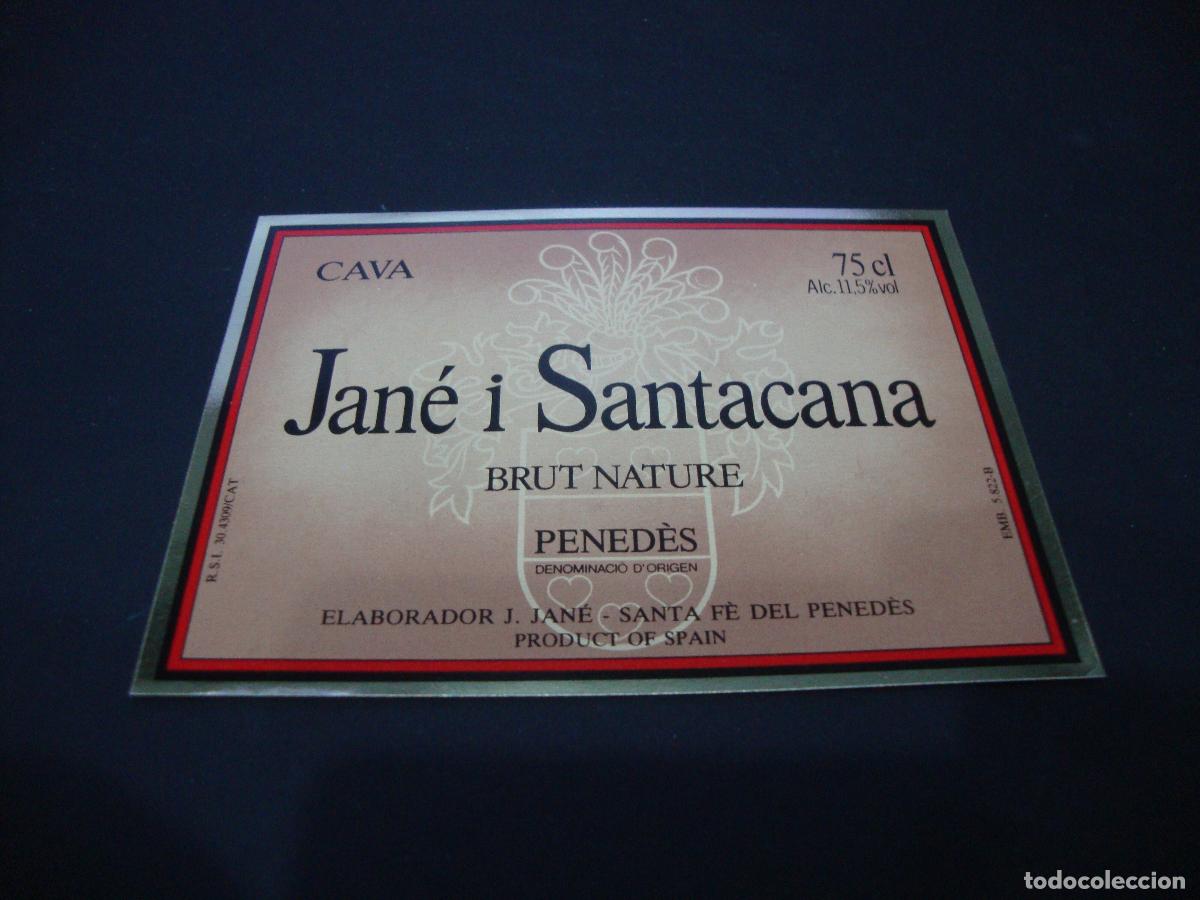 Etichette antiche: ETIQUETA CAVA NUEVA JANE I SANTACANA BRUT NATURE