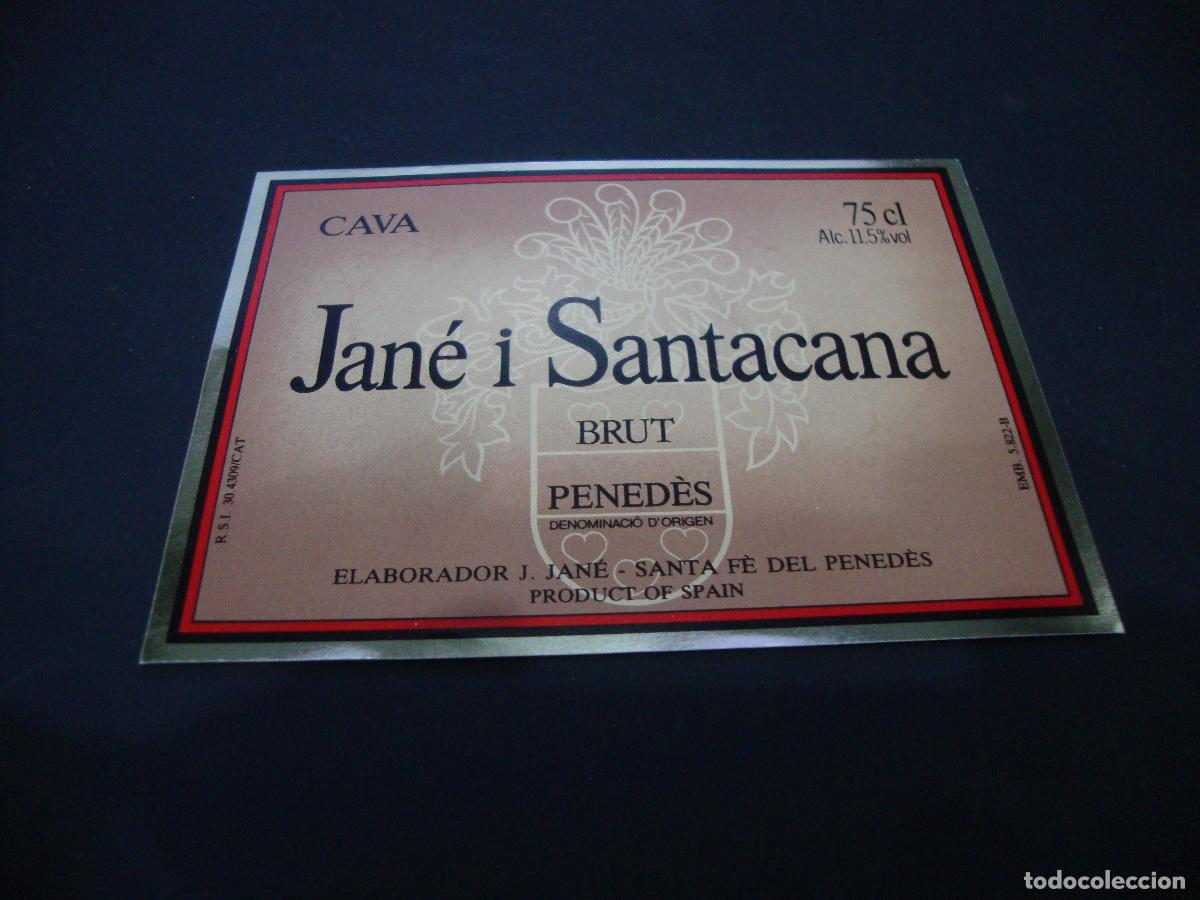 Etichette antiche: ETIQUETA CAVA NUEVA JANE I SANTACANA BRUT