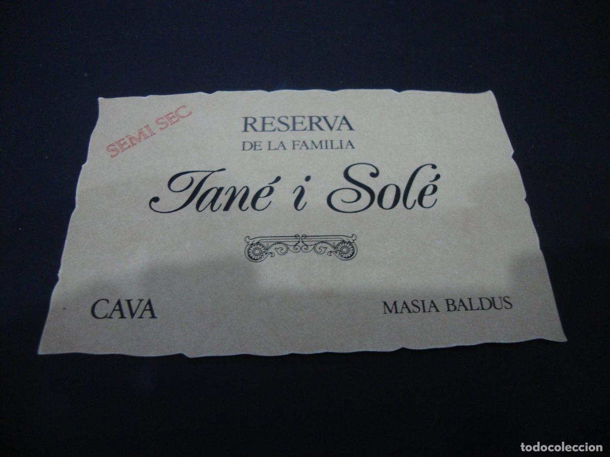Etichette antiche: ETIQUETA CAVA NUEVA JANE I SOLE SEMI SEC RESERVA DE LA FAMILIA