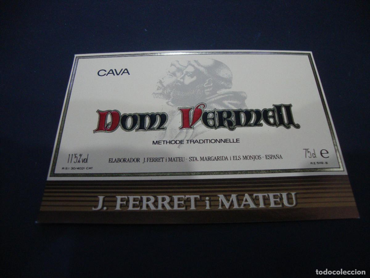 Etichette antiche: ETIQUETA CAVA NUEVA DON VERMELL J. FERRET I MATEU