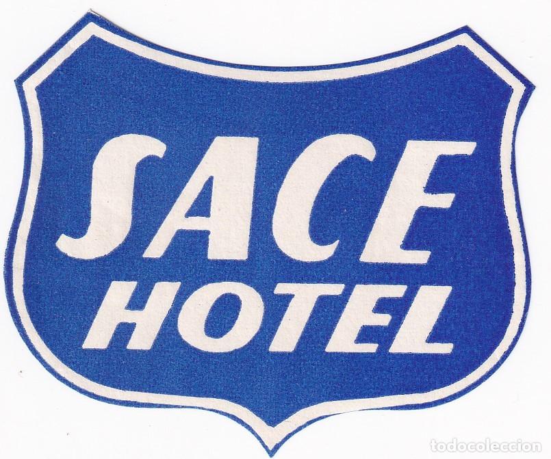 Etiquetas antiguas: ANTIGUA ETIQUETA DEL HOTEL SACE DE MADRID