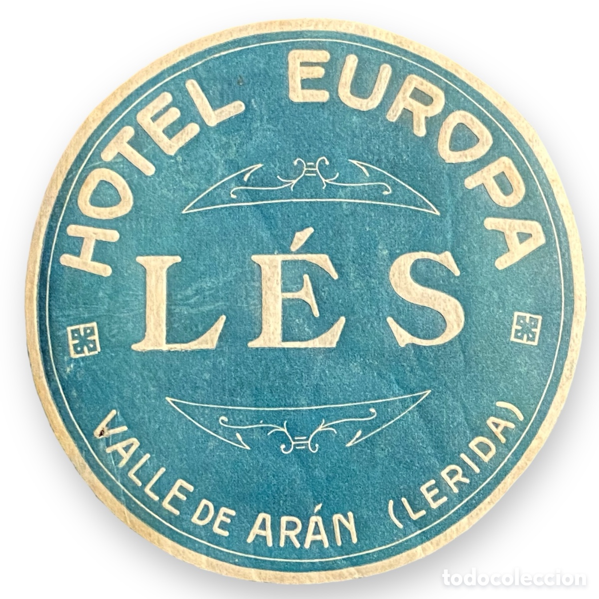 Etiquetas antiguas: ETIQUETA HOTEL EUROPA L&Eacute;S VALLE DE ARAN L&Eacute;RIDA LUGGAGE LABEL VALL D&rsquo;ARAN LLEIDA.