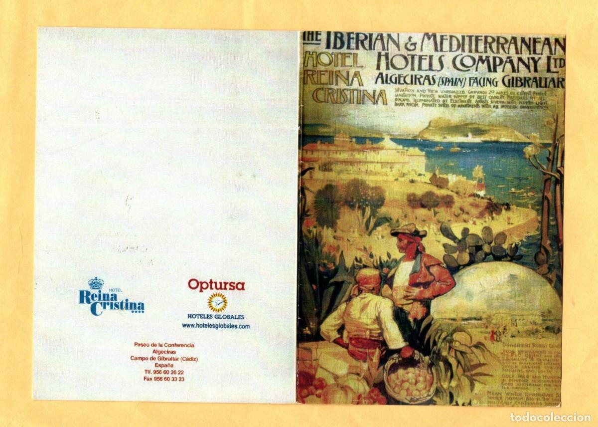Etiquetas antiguas: ALGECIRAS HOTEL REINA CRISTINA MENU