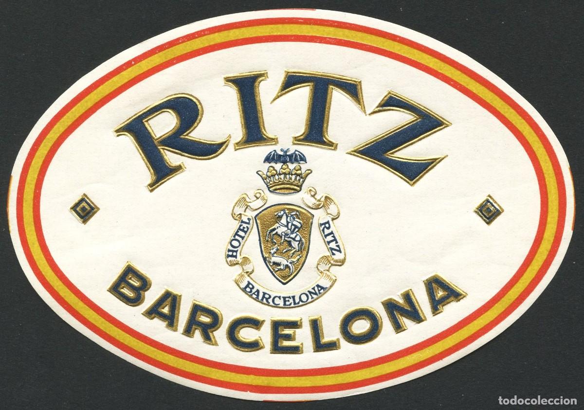 Etiquetas antiguas: ETIQUETAS, HOTEL RITZ, BARCELONA